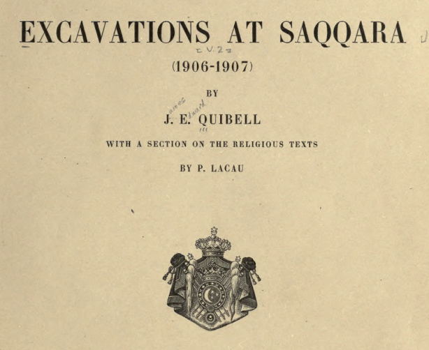 Excavations at Saqqara (1906-1907)