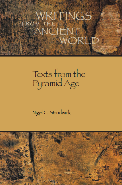 Texts from the Pyramid Age (Writings from the Ancient World)