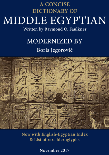 A Concise Dictionary of Middle Egyptian
